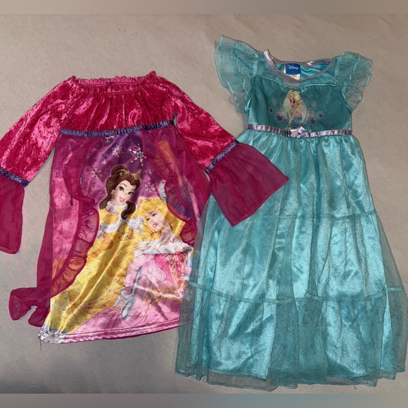 Disney Other - 2T Girls Disney Princess Costume Dresses - Elsa, Belle, Aurora and Cinderella
